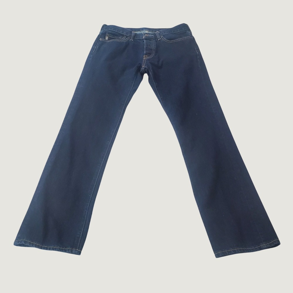 Abercrombie & Fitch Mens Dark Wash Straight Leg Jeans 32x32 Indigo 070396-4